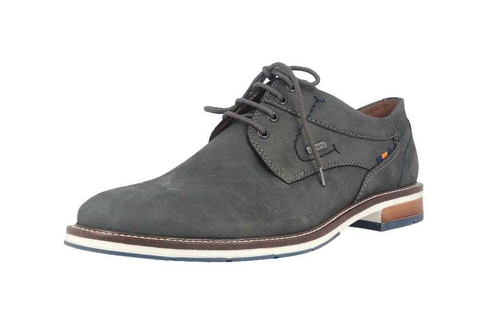 Fretz Men Andrew Halbschuhe In Übergrößen Blau 6951.4516-32 Große Herrenschuhe