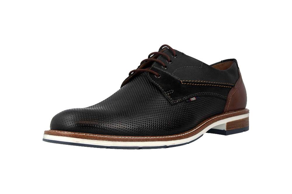 Fretz Men Andrew Halbschuhe In Übergrößen Blau 6930.4580-32-A Große Herrenschuhe