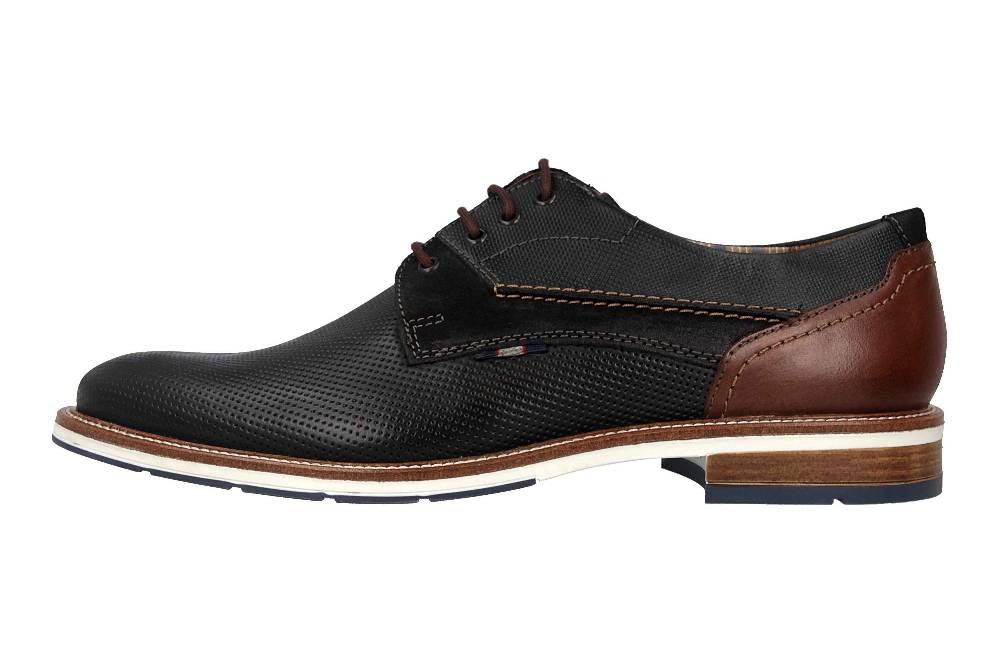 Fretz Men Andrew Halbschuhe in Übergrößen Blau 6930.4580-32-A große Herrenschuhe