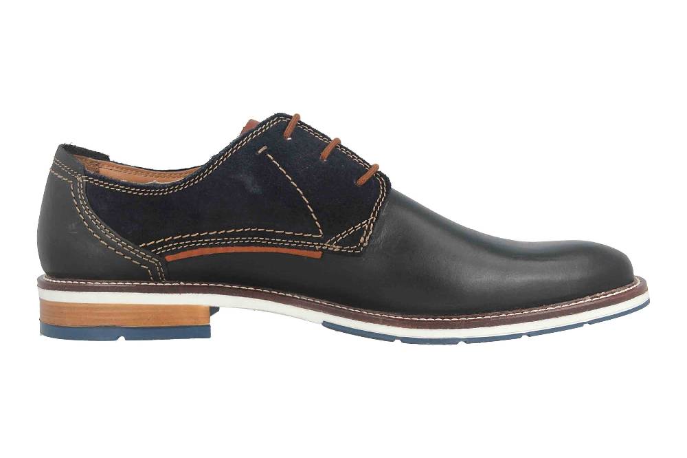 Fretz Men Andrew Halbschuhe In Übergrößen Blau 6980.4580-32 Große Herrenschuhe