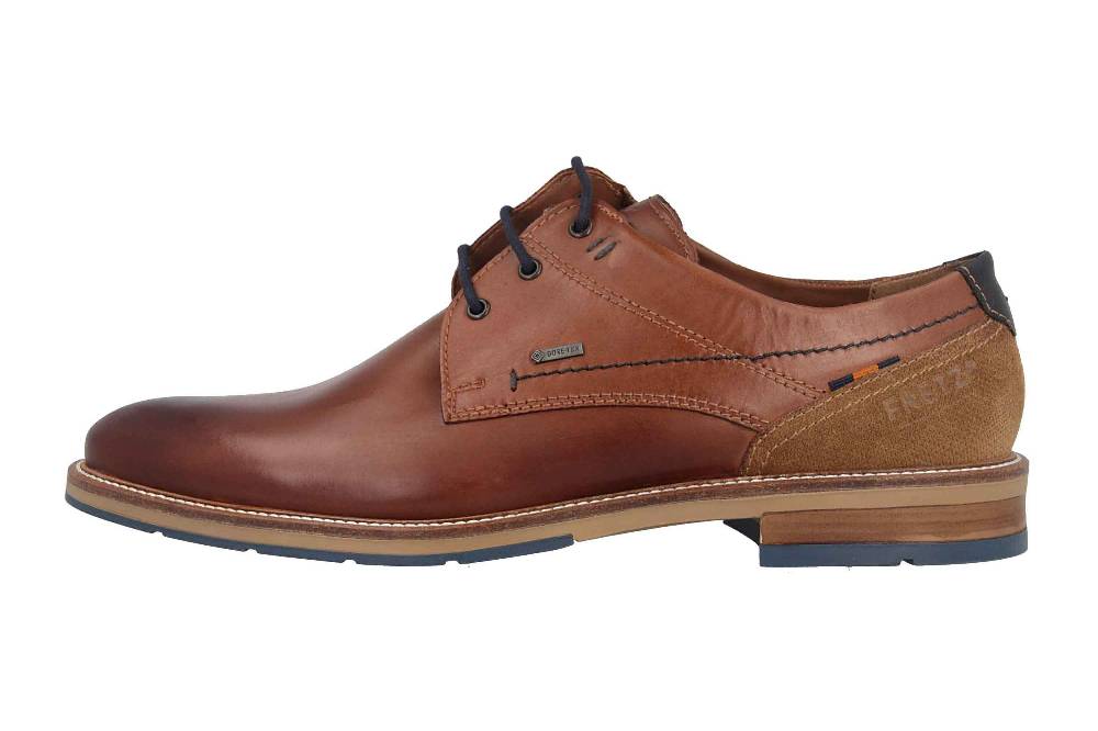 Fretz Men Andrew Halbschuhe in Übergrößen Braun 6962.4571-39 große Herrenschuhe