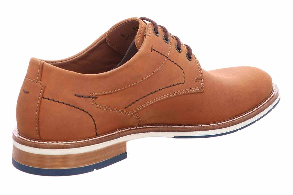 Fretz Men Andrew Halbschuhe In Übergrößen Braun 6951.4516-71 Große Herrenschuhe