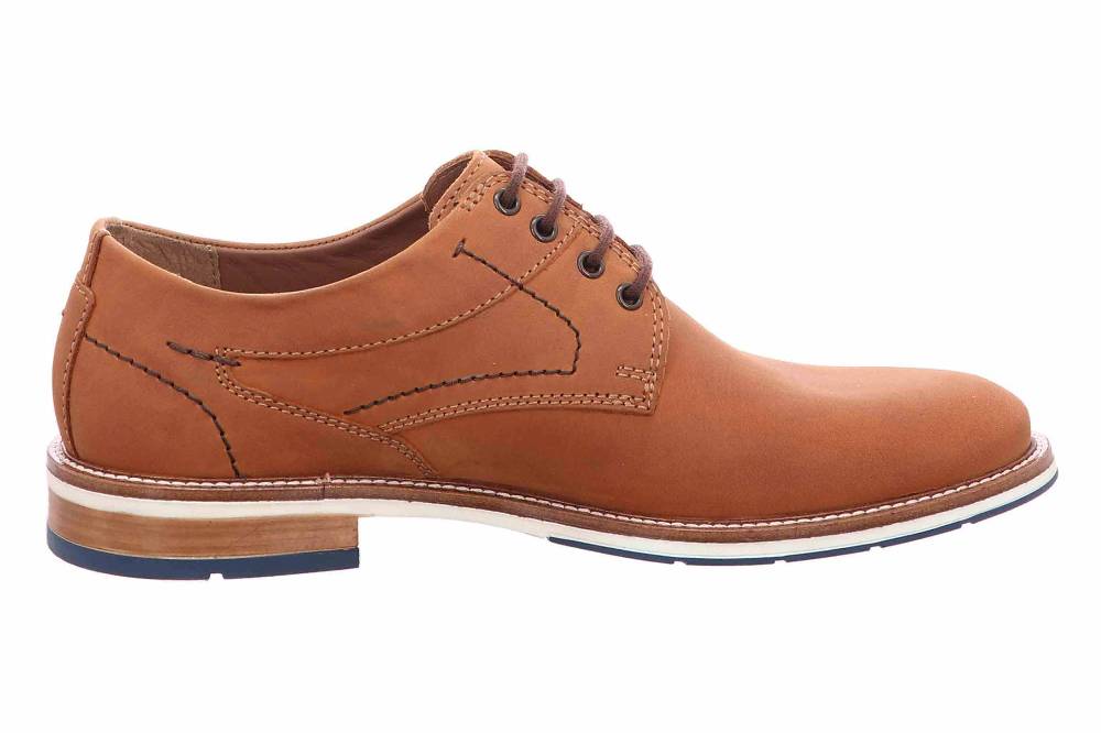 Fretz Men Andrew Halbschuhe In Übergrößen Braun 6951.4516-71 Große Herrenschuhe