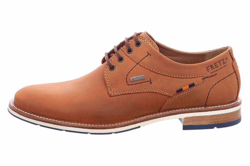 Fretz Men Andrew Halbschuhe in Übergrößen Braun 6951.4516-71 große Herrenschuhe