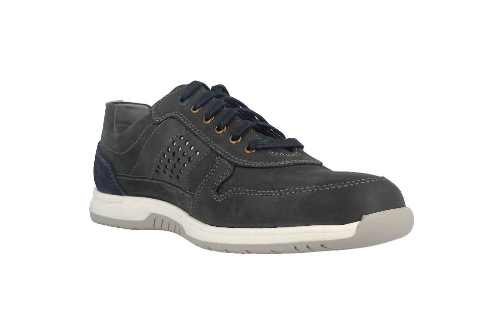 Fretz Men Arezzo Halbschuhe In Übergrößen Blau 4820.7616-32 Große Herrenschuhe