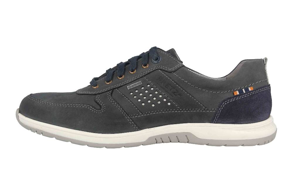 Fretz Men Arezzo Halbschuhe in Übergrößen Blau 4820.7616-32 große Herrenschuhe