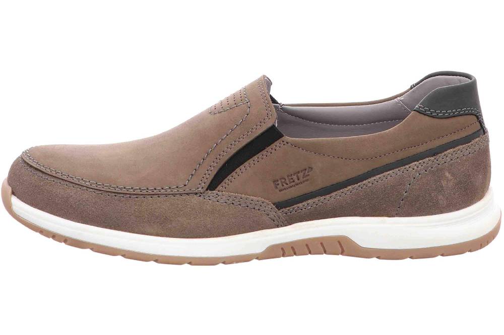 Fretz Men Arezzo Slipper in Übergrößen Braun 4813.7659-21 große Herrenschuhe