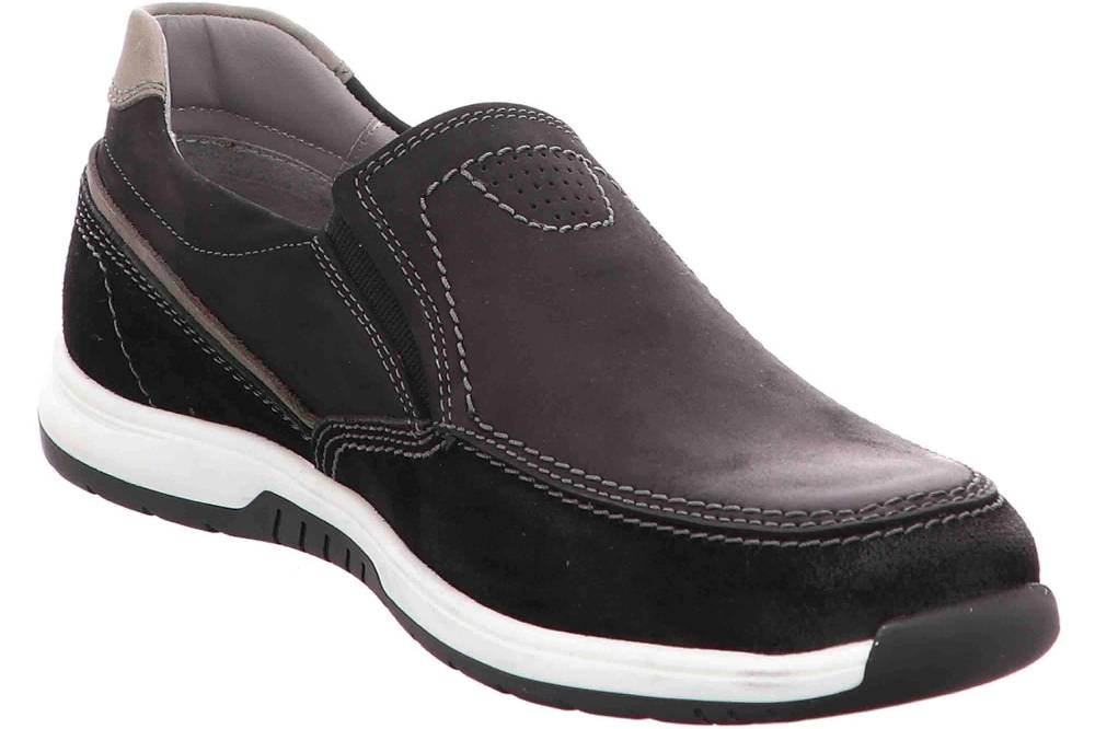 Fretz Men Arezzo Slipper In Übergrößen Schwarz 4813.7659-51 Große Herrenschuhe