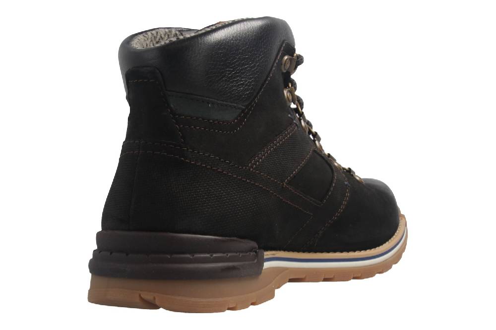 Fretz Men Boots In Übergrößen Schwarz 1346.6916-51 Große Herrenschuhe
