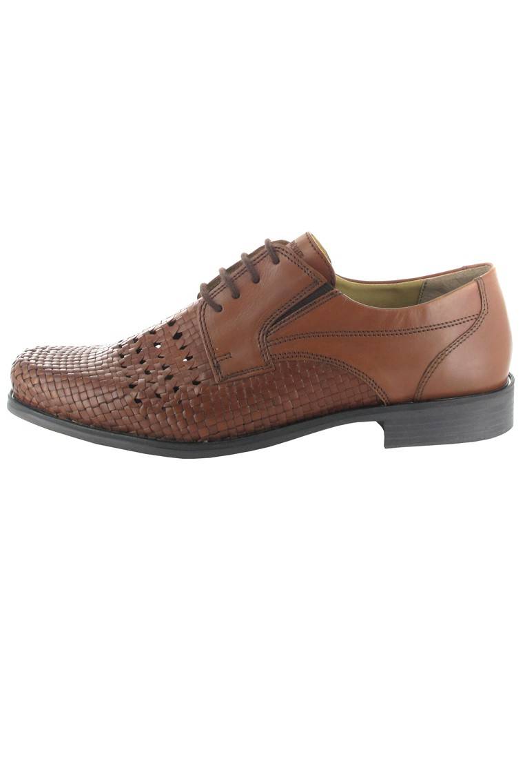 Fretz Men Businessschuhe In Übergrößen Braun 1916.3342-21 Große Herrenschuhe