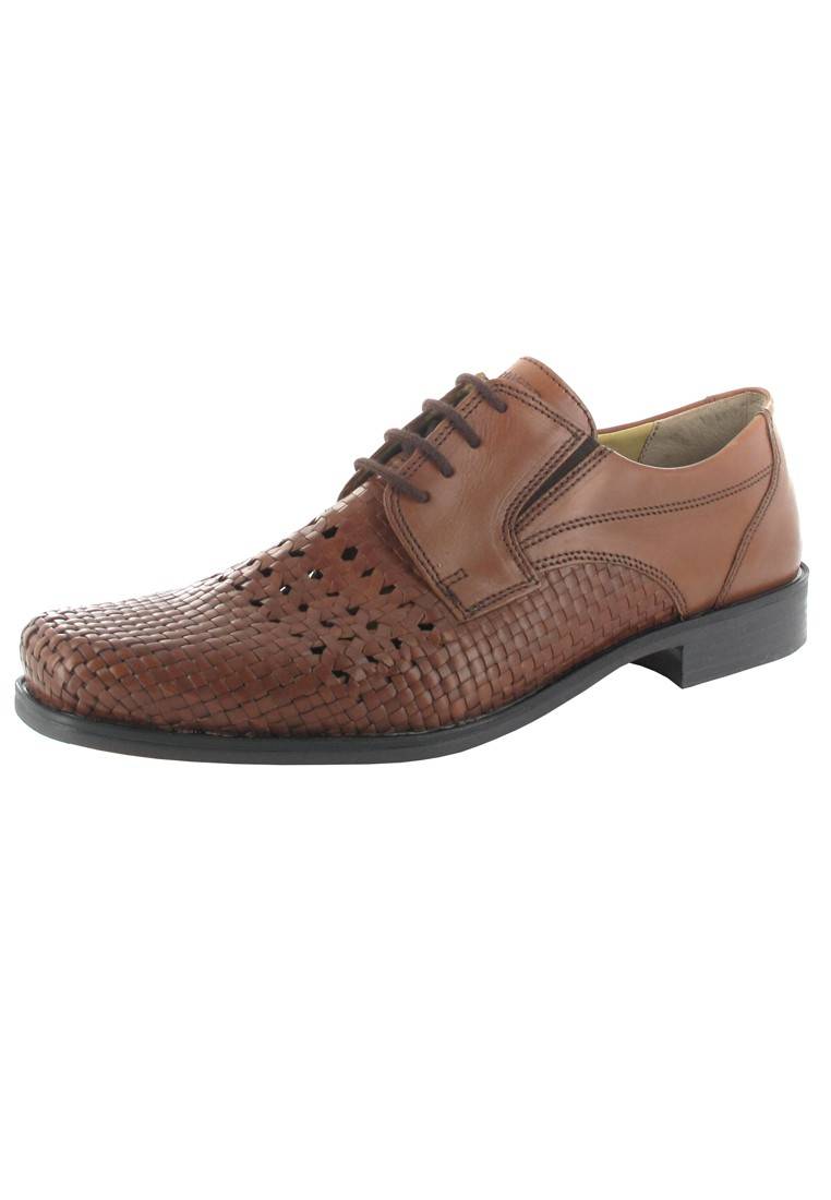 Fretz Men Businessschuhe in Übergrößen Braun 1916.3342-21 große Herrenschuhe