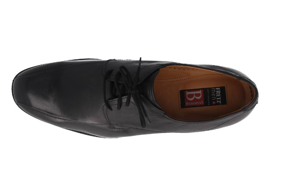 Fretz Men Businessschuhe In Übergrößen Schwarz 9431.1967-51 Große Herrenschuhe