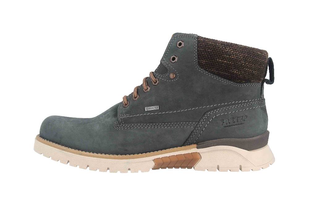 Fretz Men Cooper Boots in Übergrößen Blau 1328.1416-32 große Herrenschuhe