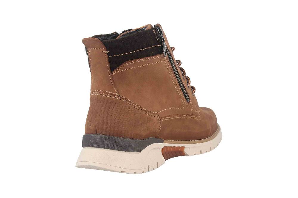 Fretz Men Cooper Boots In Übergrößen Braun 1309.1416-38 Große Herrenschuhe
