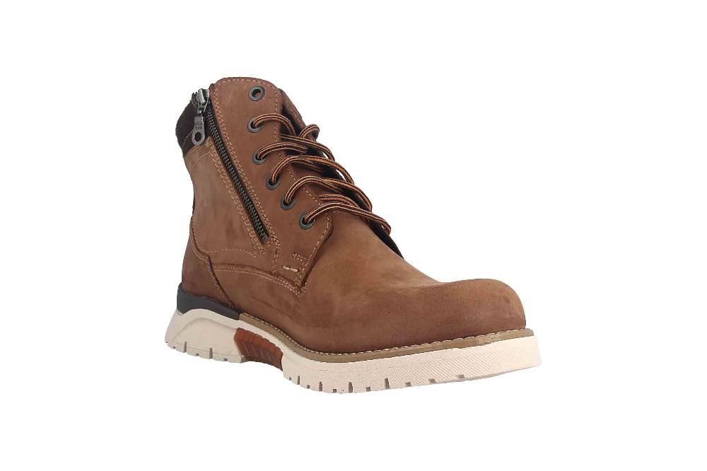 Fretz Men Cooper Boots In Übergrößen Braun 1309.1416-38 Große Herrenschuhe