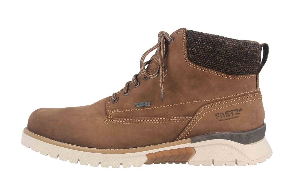 Fretz Men Cooper Boots in Übergrößen Braun 1327.1416-38 große Herrenschuhe