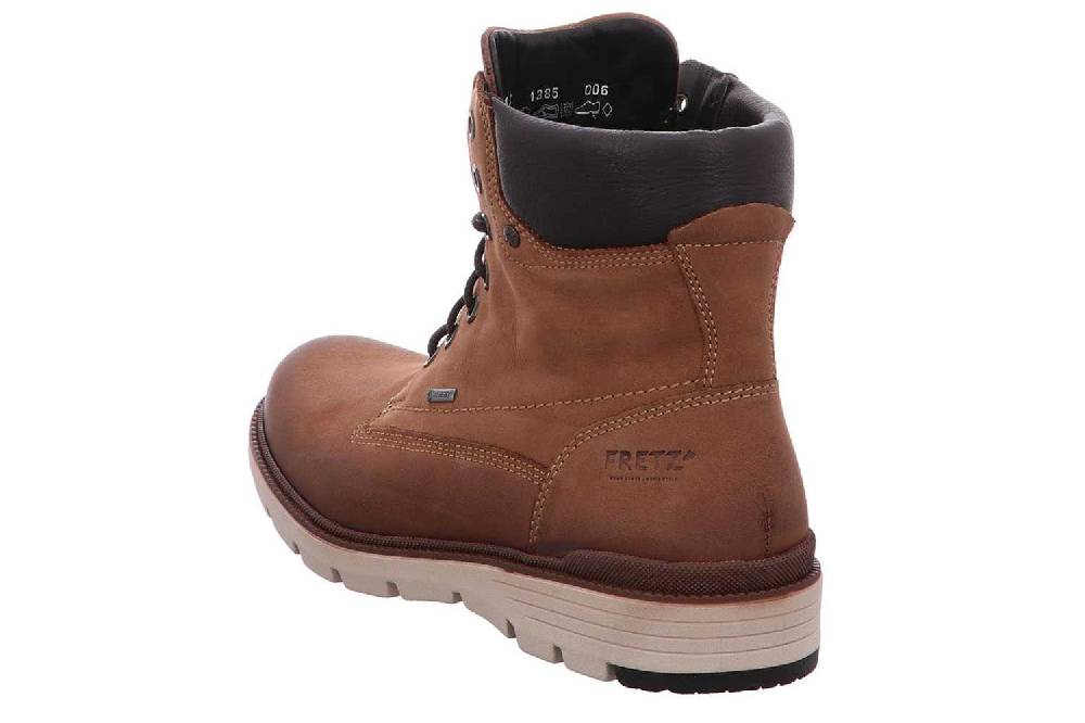 Fretz Men Cooper Boots In Übergrößen Braun 1385.3516-82 Große Herrenschuhe