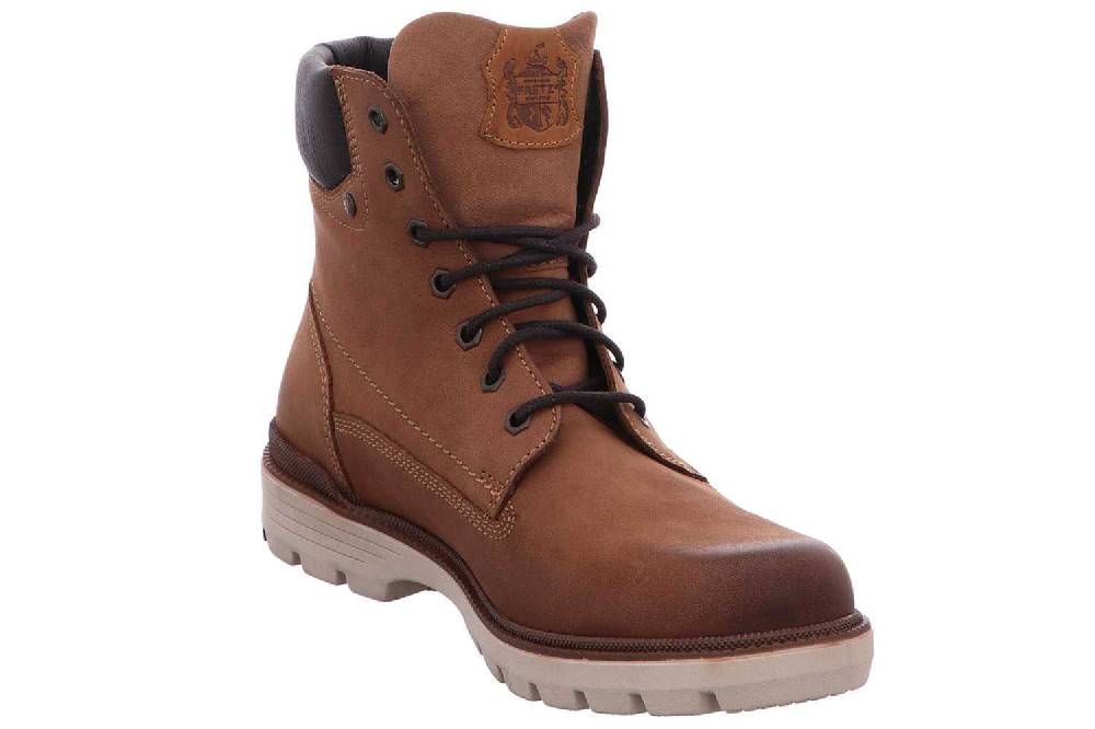 Fretz Men Cooper Boots In Übergrößen Braun 1385.3516-82 Große Herrenschuhe