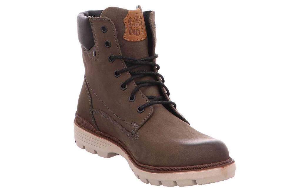 Fretz Men Cooper Boots In Übergrößen Braun 1385.3516-21 Große Herrenschuhe
