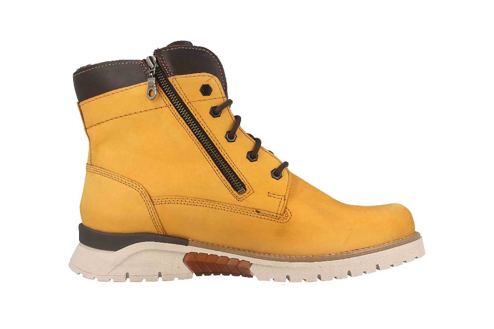 Fretz Men Cooper Boots In Übergrößen Gelb 1326.1416-45 Große Herrenschuhe