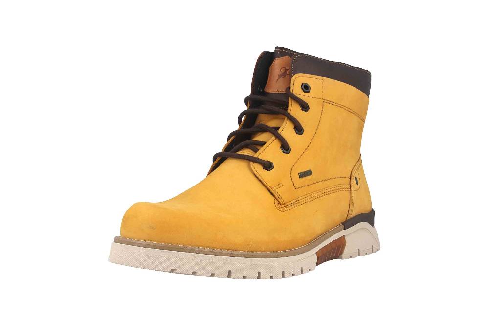 Fretz Men Cooper Boots In Übergrößen Gelb 1326.1416-45 Große Herrenschuhe