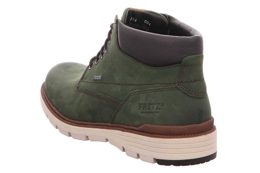 Fretz Men Cooper Boots In Übergrößen Grün 1384.3516-44 Große Herrenschuhe