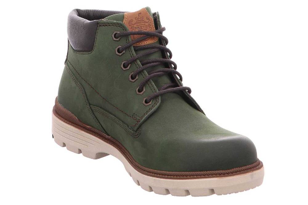 Fretz Men Cooper Boots In Übergrößen Grün 1384.3516-44 Große Herrenschuhe