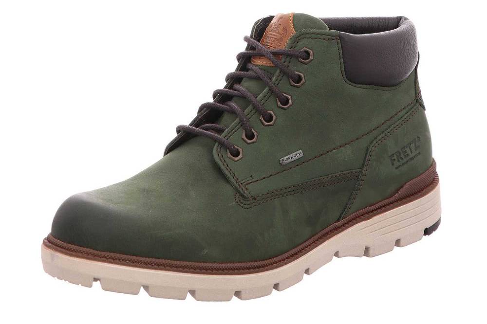 Fretz Men Cooper Boots In Übergrößen Grün 1384.3516-44 Große Herrenschuhe