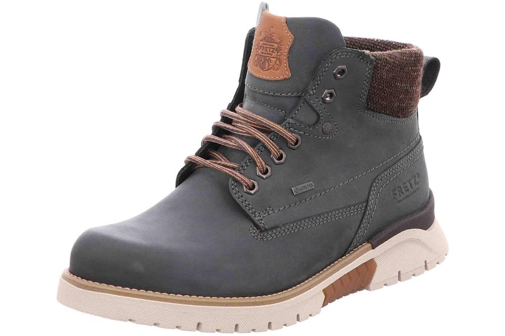 Fretz Men Cooper Stiefel In Übergrößen Blau 1327.1416-32 Große Herrenschuhe