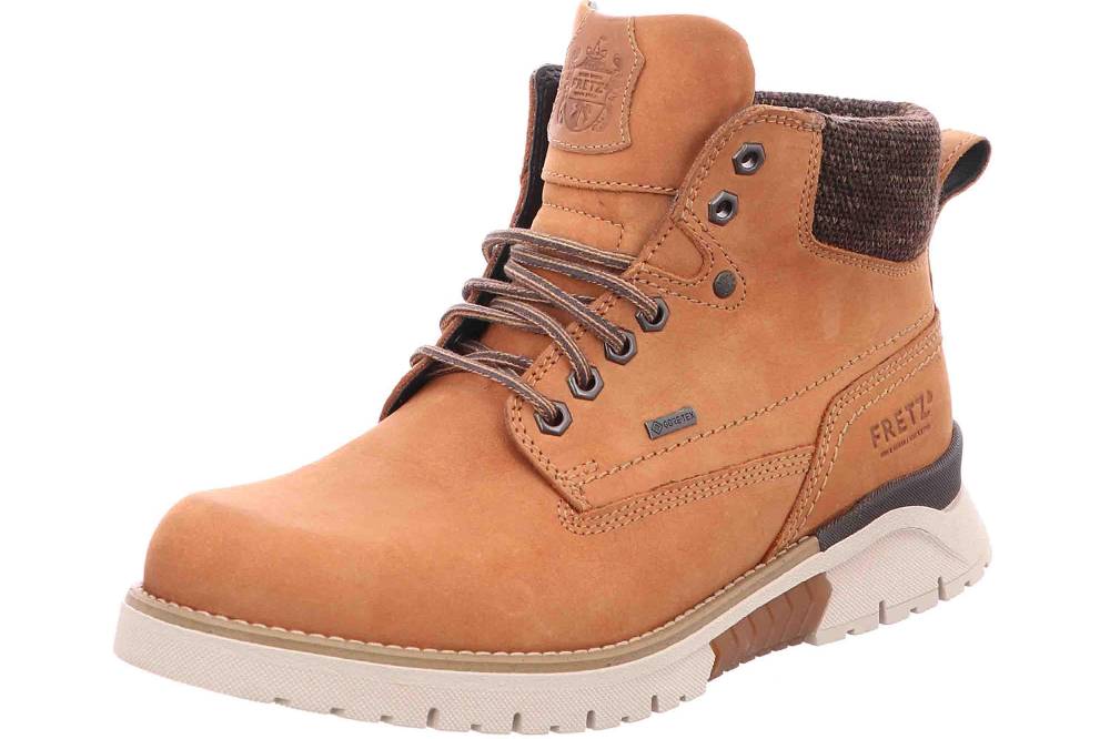 Fretz Men Cooper Stiefel In Übergrößen Braun 1327.1416-71 Große Herrenschuhe