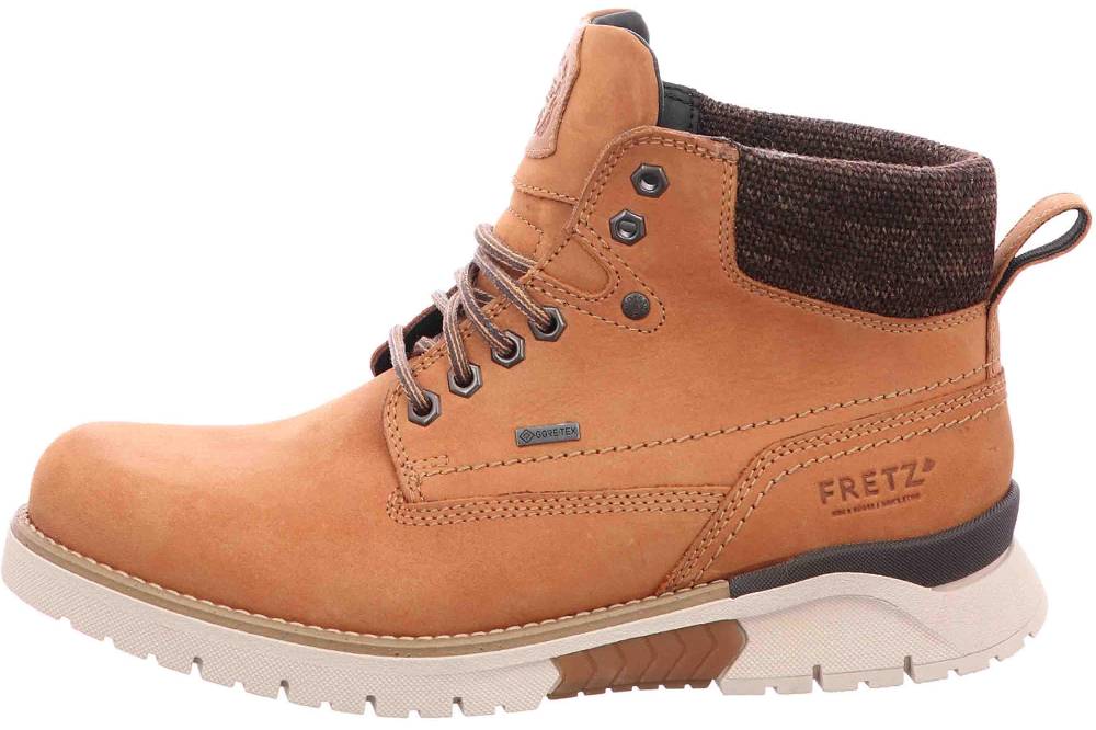 Fretz Men Cooper Stiefel in Übergrößen Braun 1327.1416-71 große Herrenschuhe