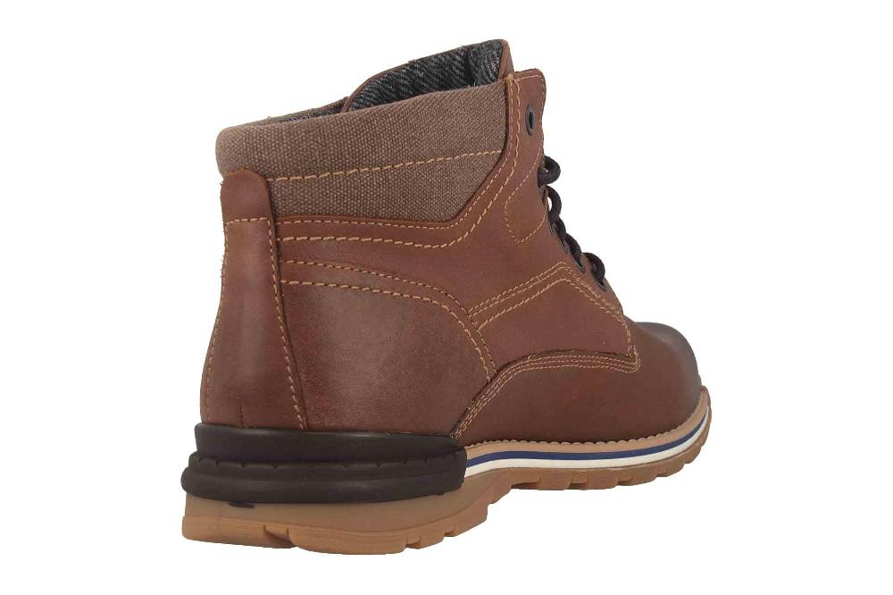 Fretz Men Cooper Stiefel In Übergrößen Braun 1354.6910-82 Große Herrenschuhe