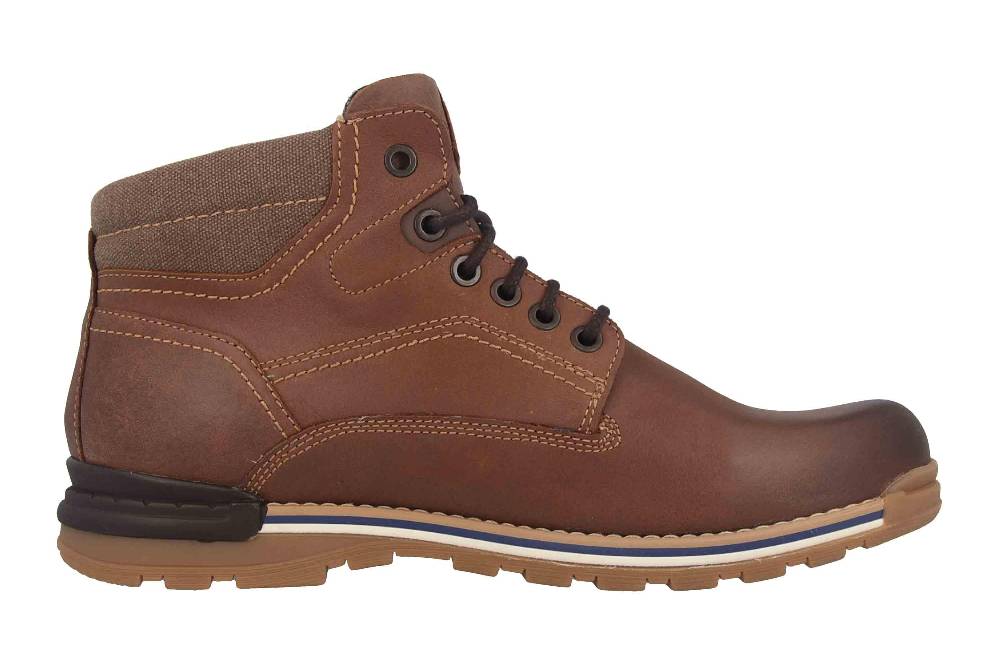 Fretz Men Cooper Stiefel In Übergrößen Braun 1354.6910-82 Große Herrenschuhe