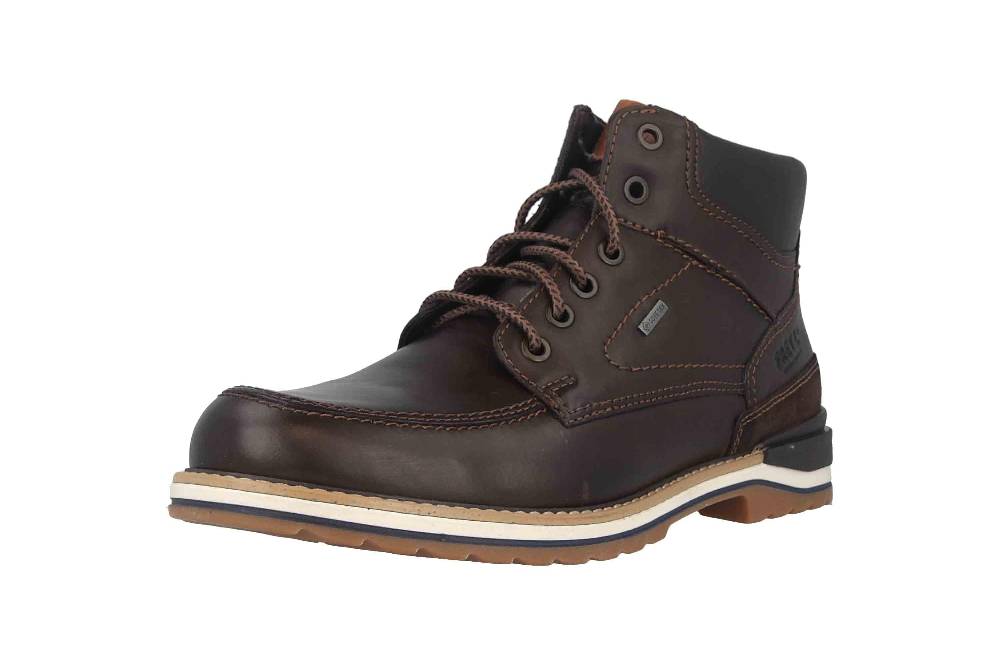 Fretz Men Cooper Stiefel In Übergrößen Braun 1376.1971-38 Große Herrenschuhe