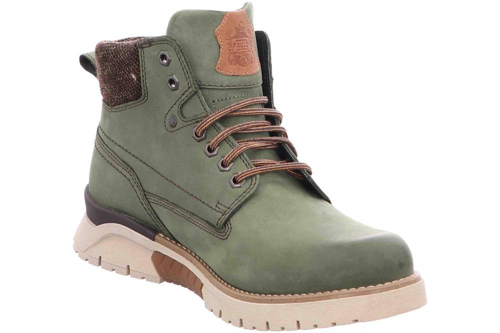 Fretz Men Cooper Stiefel In Übergrößen Grün 1327.1416-44 Große Herrenschuhe