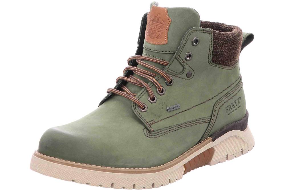 Fretz Men Cooper Stiefel In Übergrößen Grün 1327.1416-44 Große Herrenschuhe