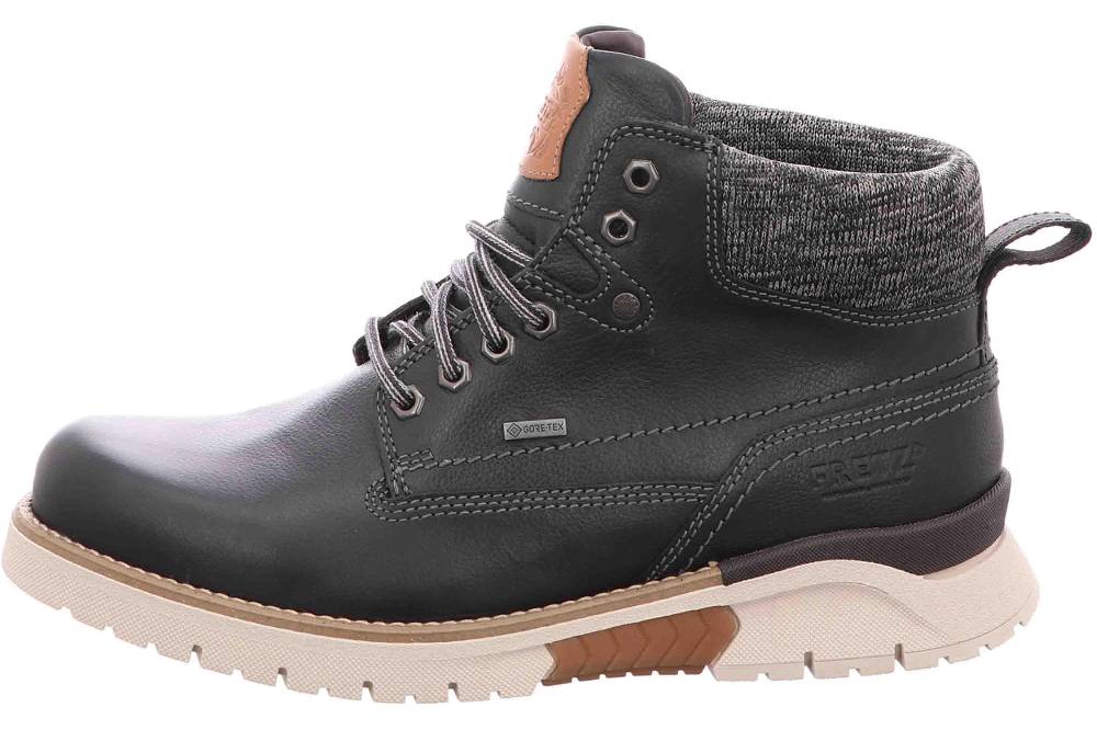 Fretz Men Cooper Stiefel in Übergrößen Schwarz 1327.1412-51 große Herrenschuhe
