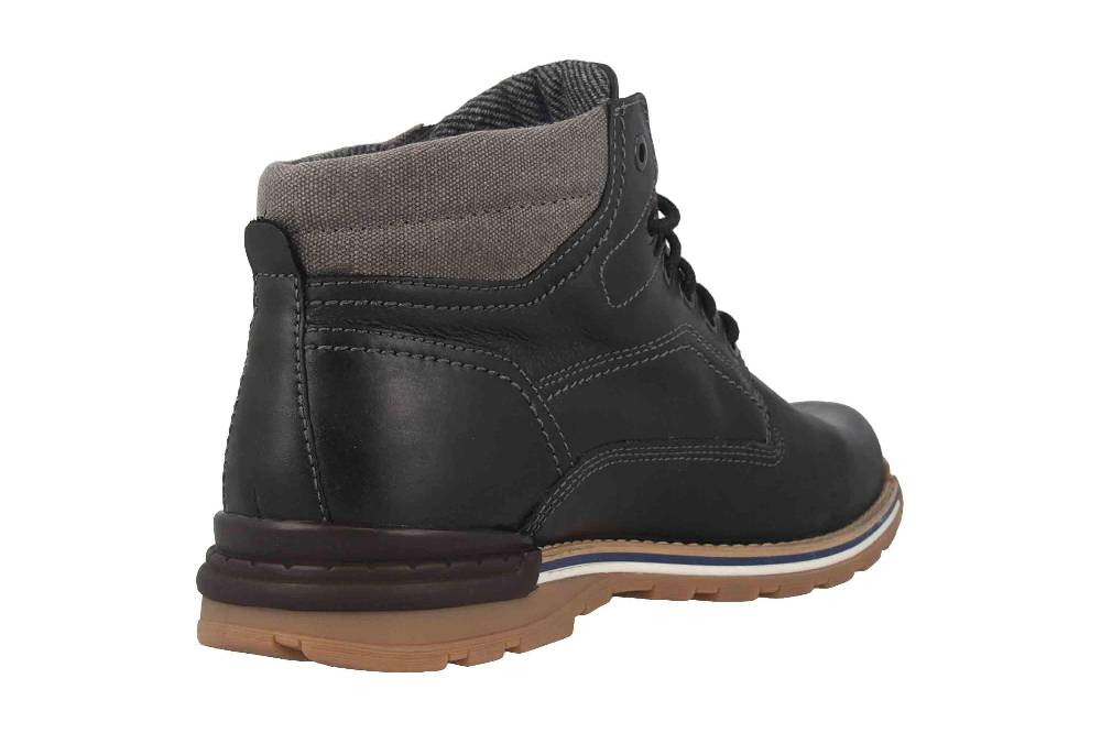 Fretz Men Cooper Stiefel In Übergrößen Schwarz 1354.6910-51 Große Herrenschuhe