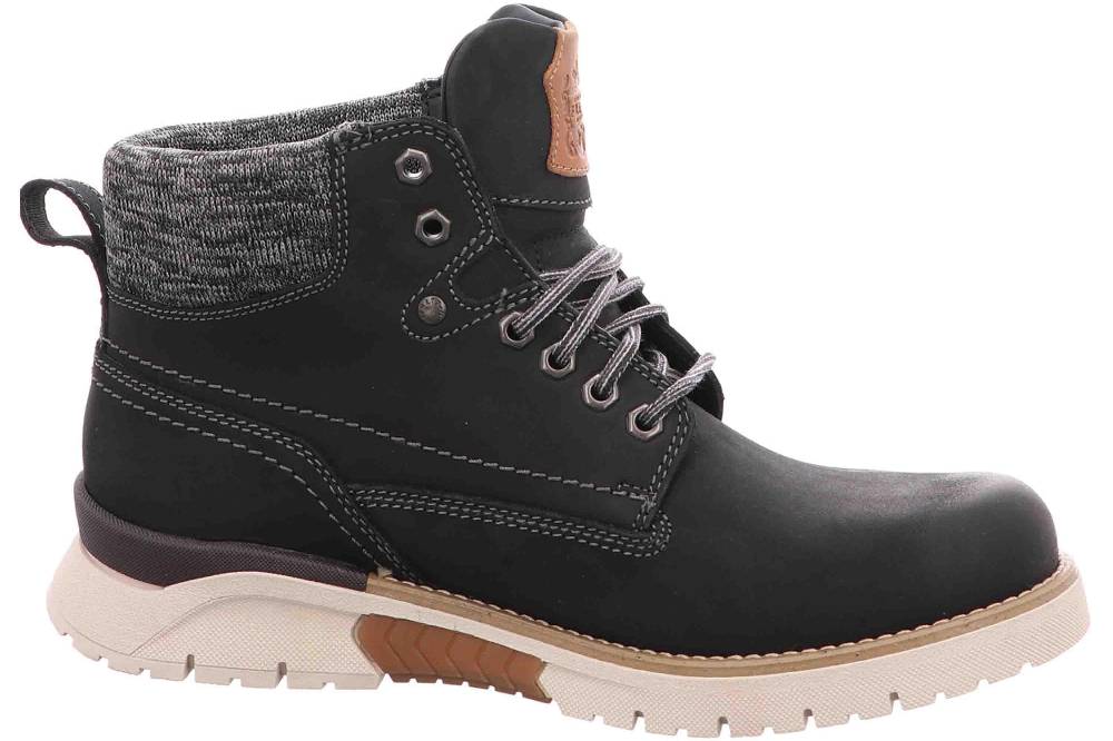 Fretz Men Cooper Stiefel In Übergrößen Schwarz 1327.1416-51 Große Herrenschuhe