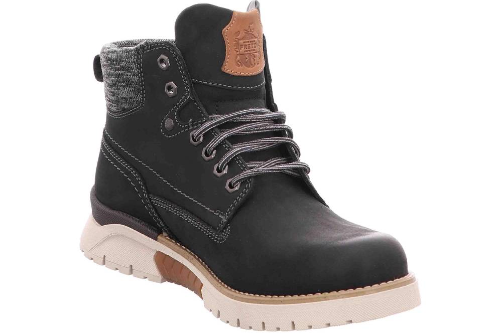 Fretz Men Cooper Stiefel In Übergrößen Schwarz 1327.1416-51 Große Herrenschuhe