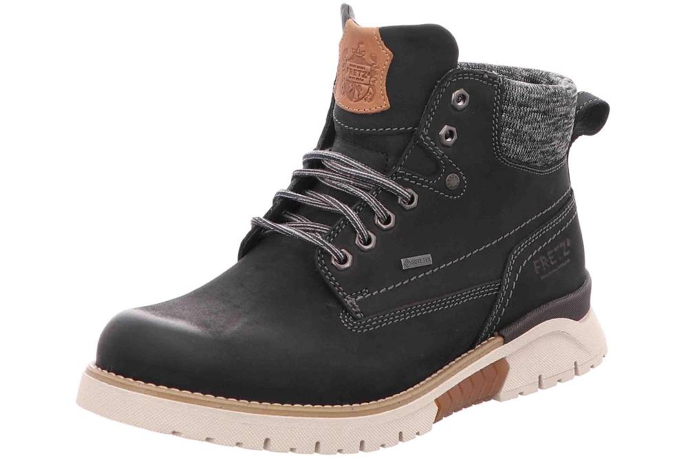 Fretz Men Cooper Stiefel In Übergrößen Schwarz 1327.1416-51 Große Herrenschuhe