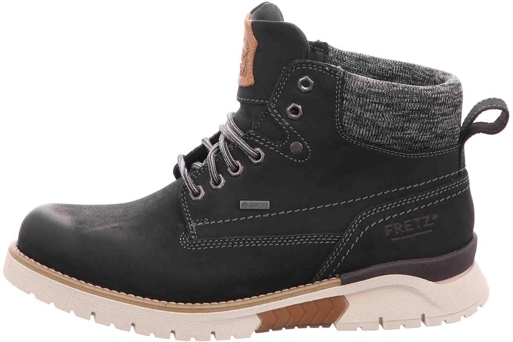 Fretz Men Cooper Stiefel in Übergrößen Schwarz 1327.1416-51 große Herrenschuhe