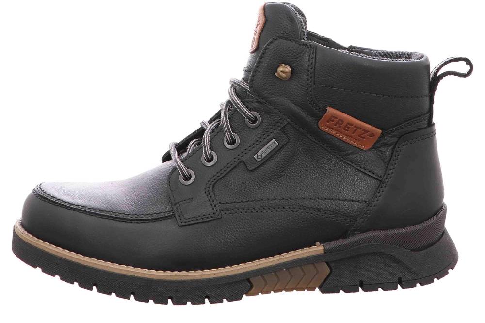 Fretz Men Cooper Stiefel in Übergrößen Schwarz 1332.1412-51 große Herrenschuhe