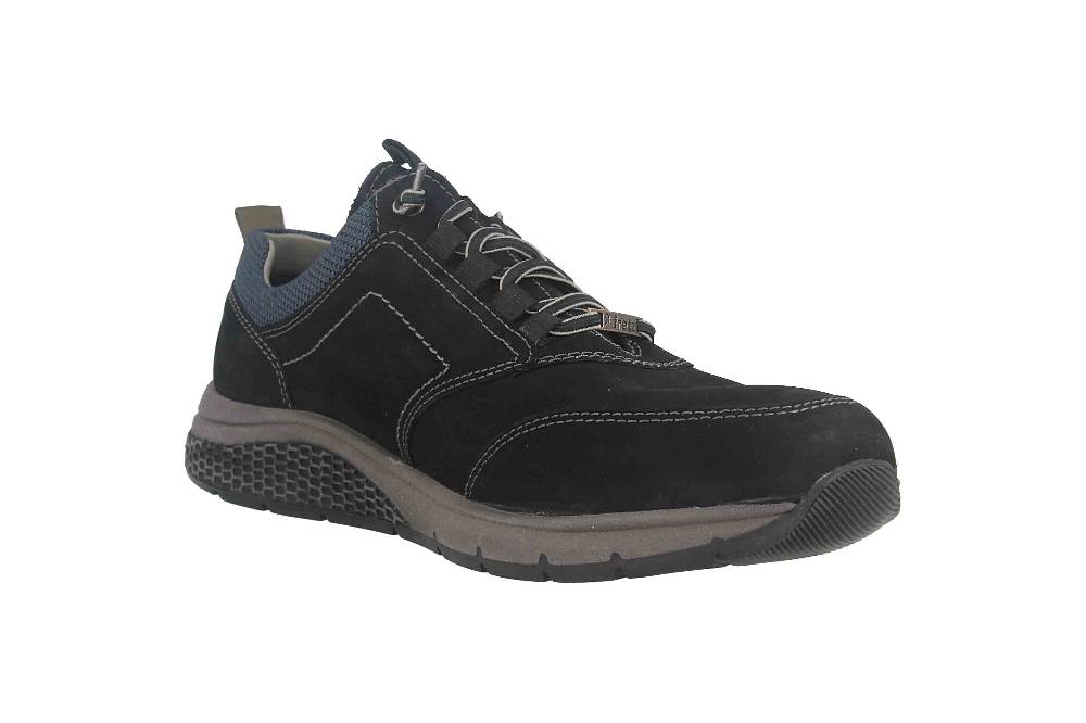 Fretz Men Denny Halbschuhe In Übergrößen Schwarz 8822.4991-51 Große Herrenschuhe