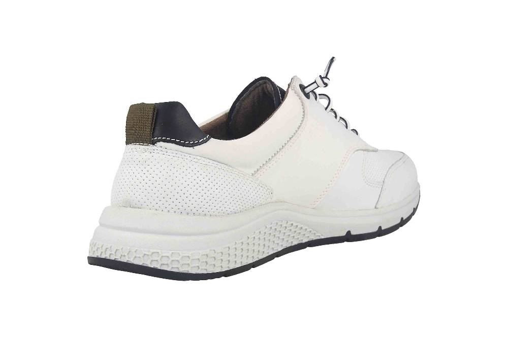 Fretz Men Denny Sneaker In Übergrößen Weiß 8813.4920-81 Große Herrenschuhe