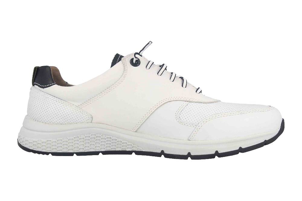 Fretz Men Denny Sneaker In Übergrößen Weiß 8813.4920-81 Große Herrenschuhe