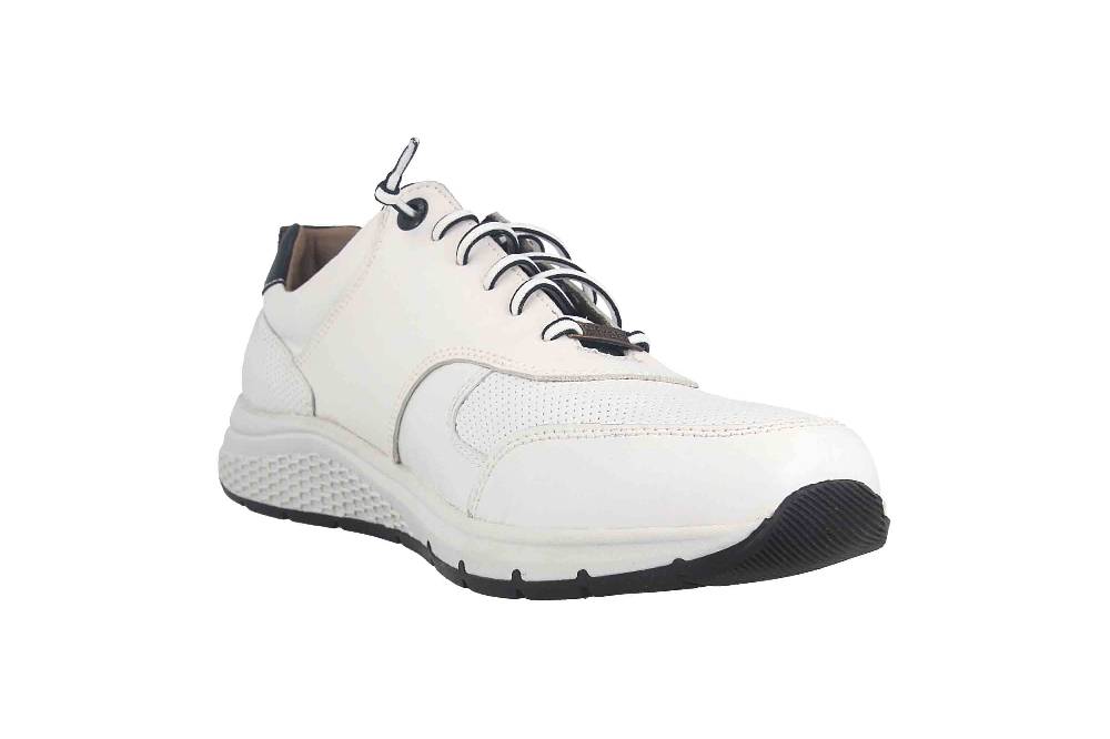 Fretz Men Denny Sneaker In Übergrößen Weiß 8813.4920-81 Große Herrenschuhe
