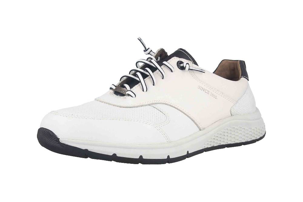 Fretz Men Denny Sneaker In Übergrößen Weiß 8813.4920-81 Große Herrenschuhe