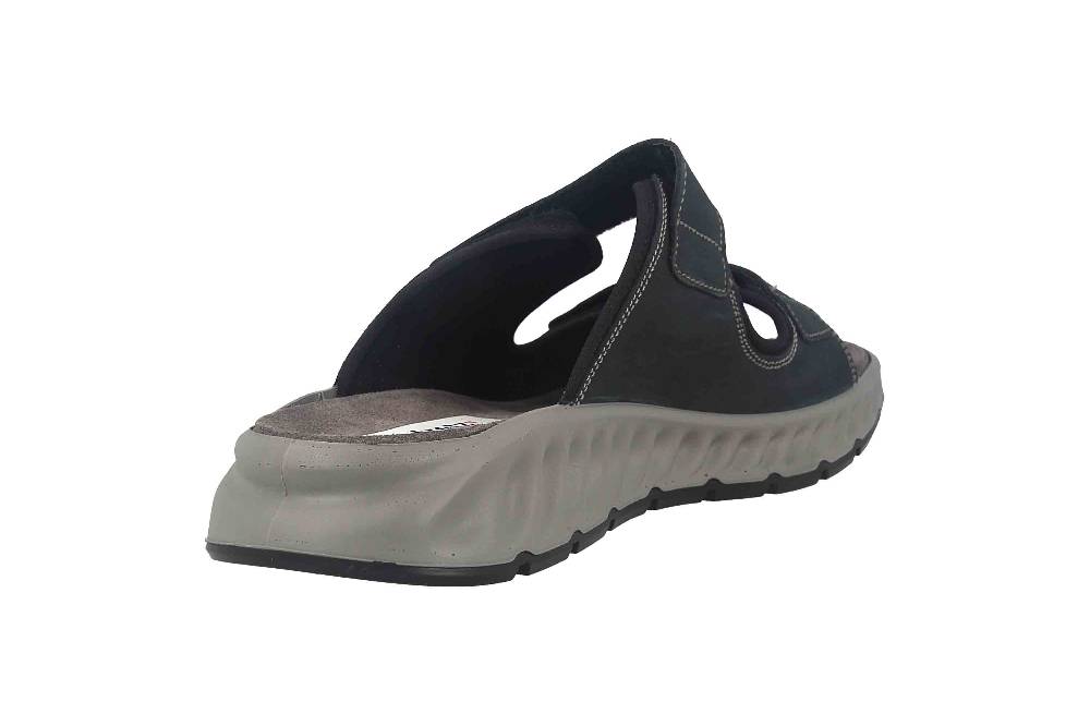 Fretz Men Elias Pantoletten In Übergrößen Blau 9610.9582-32 Große Herrenschuhe