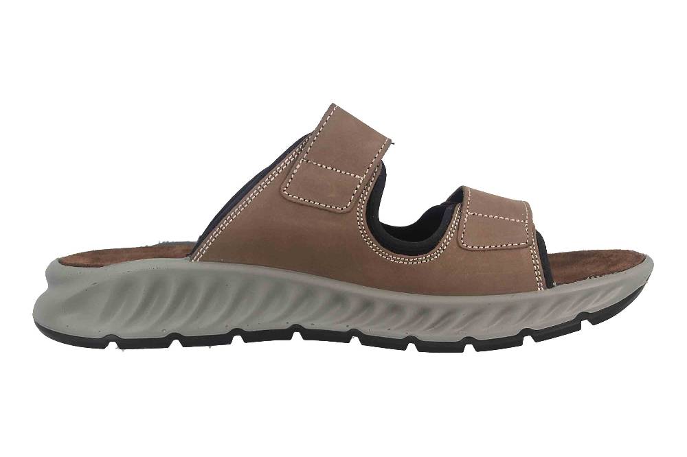 Fretz Men Elias Pantoletten In Übergrößen Braun 9610.9582-85 Große Herrenschuhe